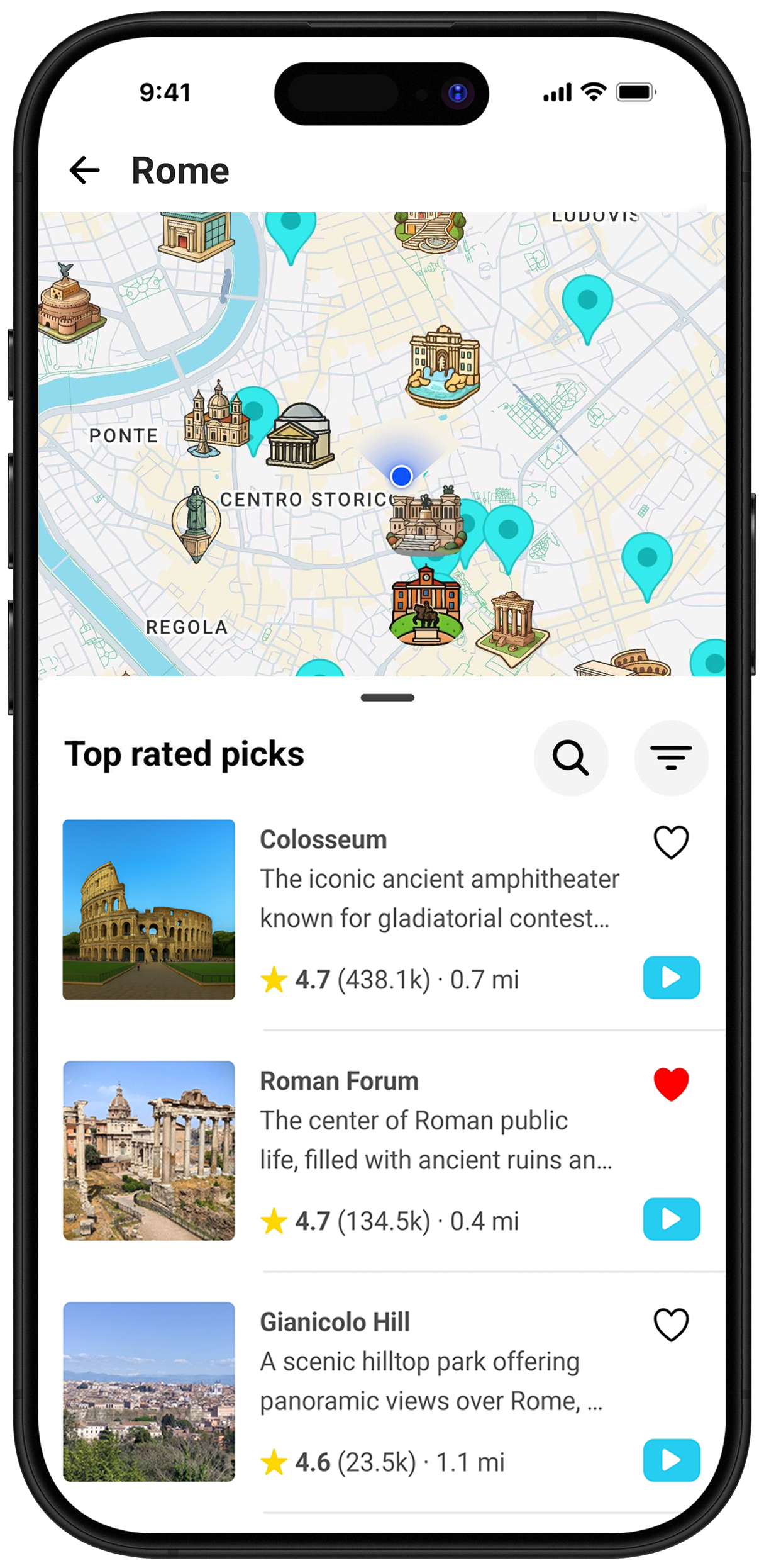 Travi app preview